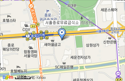 천사급식소 - 전국천사무료급식소 서울종로점 지도 이미지